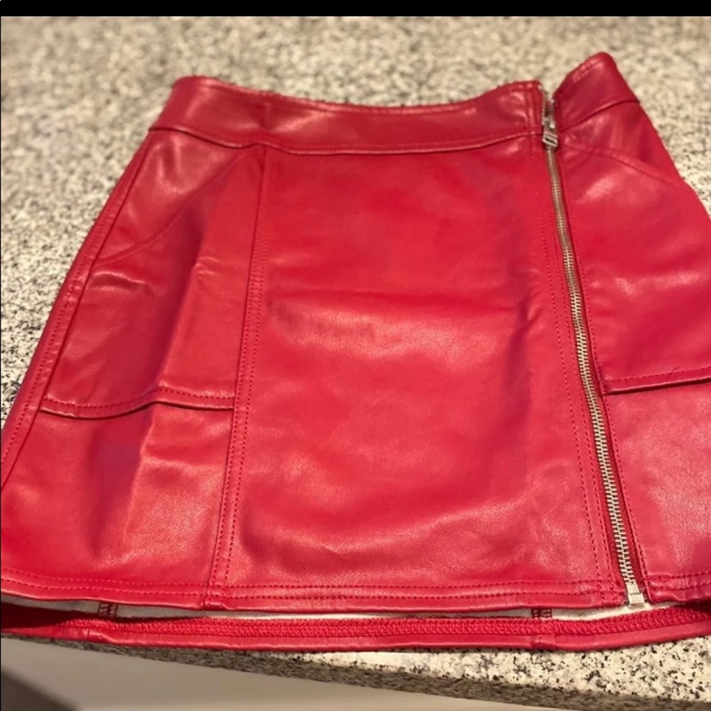 Leather skirt